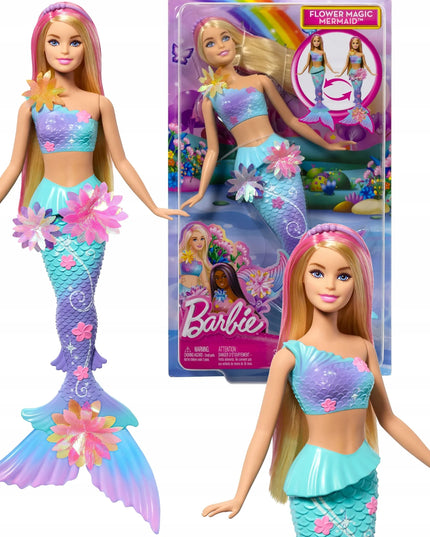 BARBIE DREAMTOPIA undinė su žydinčiomis gėlėmis, blondinė
