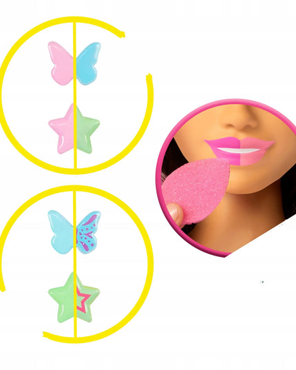 BARBIE šukuosenų formavimo galva, rudi plaukai, Color Reveal