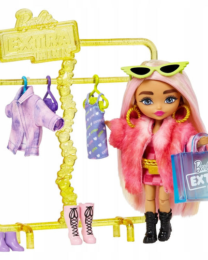 BARBIE su drabužiais „Barbie Extra Minis“ mados butikas