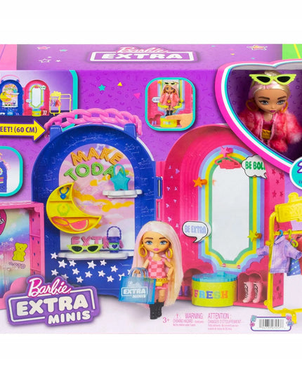 BARBIE su drabužiais „Barbie Extra Minis“ mados butikas