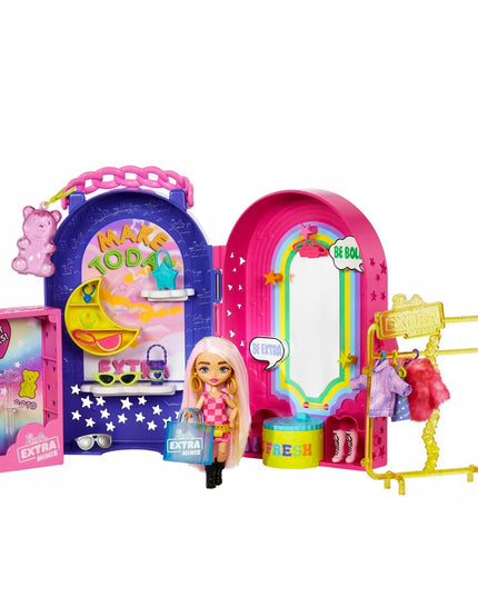 BARBIE su drabužiais „Barbie Extra Minis“ mados butikas