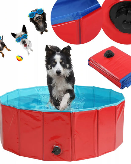 DOG POOL sulankstomas baseinas šunims ir augintiniams 80x20 cm