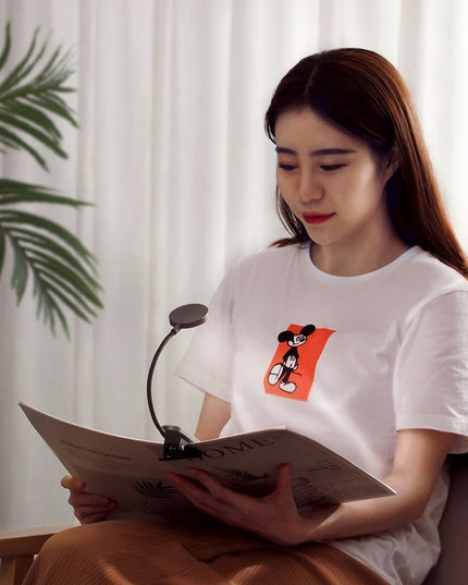 BASEUS Belaidė LED skaitymo lemputė su klipsu, reguliuojama, stalinei/naktinei naudojimui