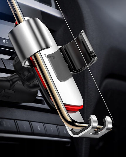 BASEUS Gravitacinis automobilinis laikiklis telefonui į CD lizdą