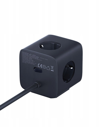 BASEUS Maitinimo blokas 67W USB-A USB-C 3x EU lizdai 1,5m