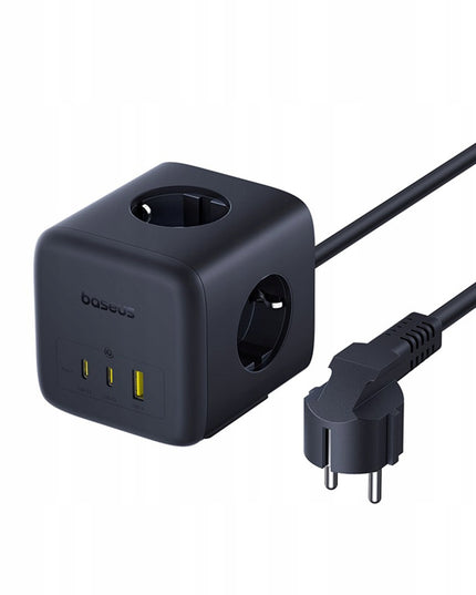 BASEUS Maitinimo blokas 67W USB-A USB-C 3x EU lizdai 1,5m