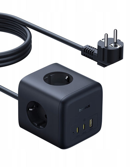 BASEUS Maitinimo blokas 67W USB-A USB-C 3x EU lizdai 1,5m