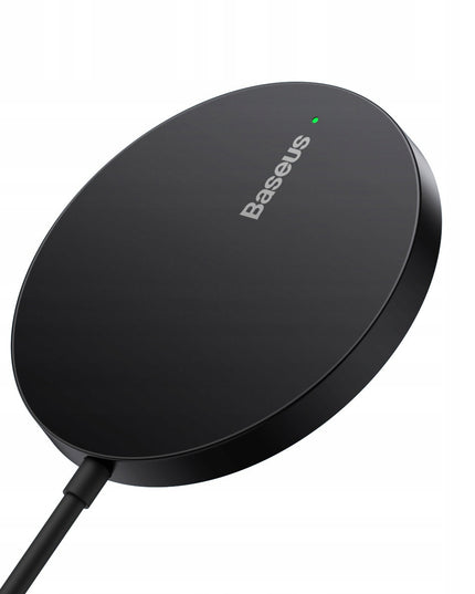 BASEUS Belaidis indukcinis Qi įkroviklis su MagSafe 15W, USB C laidas 1m