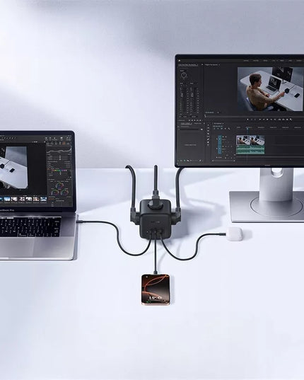 BASEUS įkroviklis 67W įkrovimo stotelė USB-C USB AC greitasis įkrovimas