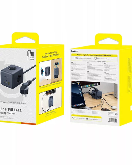 BASEUS įkroviklis 67W įkrovimo stotelė USB-C USB AC greitasis įkrovimas