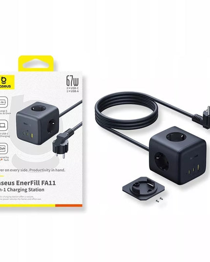 BASEUS įkroviklis 67W įkrovimo stotelė USB-C USB AC greitasis įkrovimas