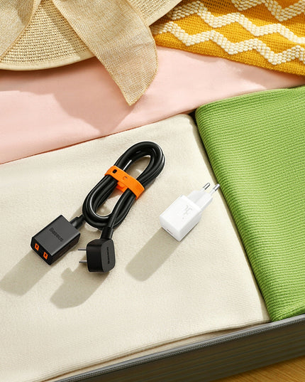 BASEUS Sieninis įkroviklis GaN 30W USB-C MINI KOMPAKTINIS telefonams ir planšetiniams kompiuteriams