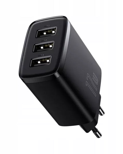 BASEUS tinklo įkroviklis USB x3 17W universalus