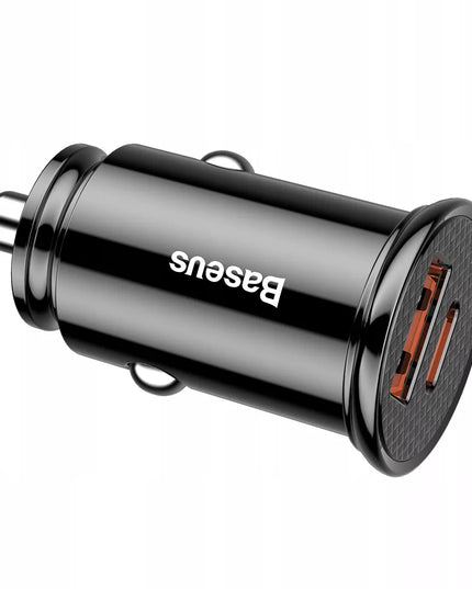 BASEUS galingas greitas automobilinis įkroviklis USB USB-C TYPE-C PD 30W QC 3.0 5A
