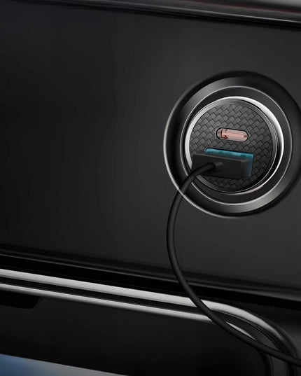 BASEUS galingas greitas automobilinis įkroviklis USB USB-C TYPE-C PD 30W QC 3.0 5A
