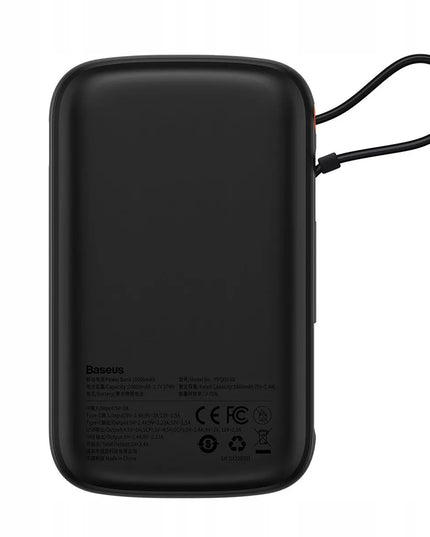 BASEUS išorinė baterija 10000 mAh 20W su integruotu Lightning kabeliu