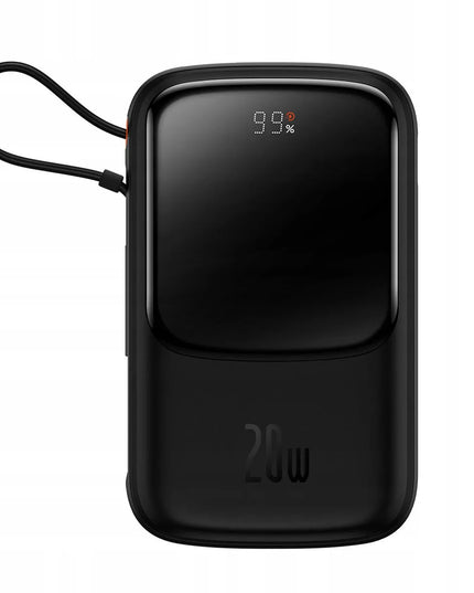 BASEUS išorinė baterija 10000 mAh 20W su integruotu Lightning kabeliu
