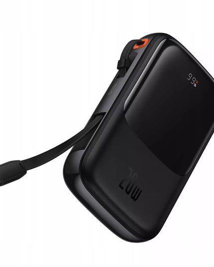 BASEUS išorinė baterija 10000 mAh 20W su integruotu Lightning kabeliu