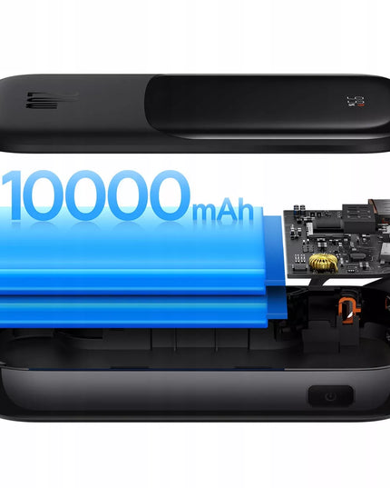 BASEUS išorinė baterija 10000 mAh 20W su integruotu Lightning kabeliu