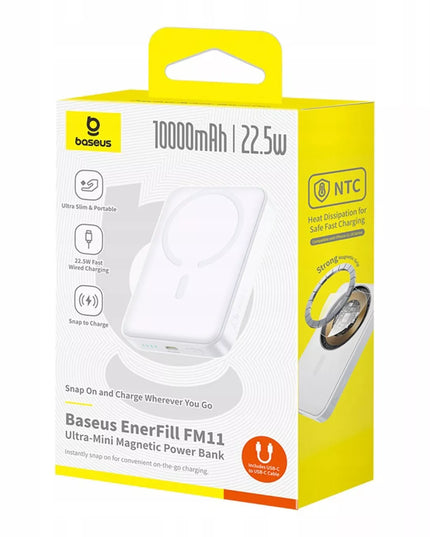 BASEUS išorinė baterija 10000 mAh 22,5W indukcinė magnetinė MagSafe greito įkrovimo