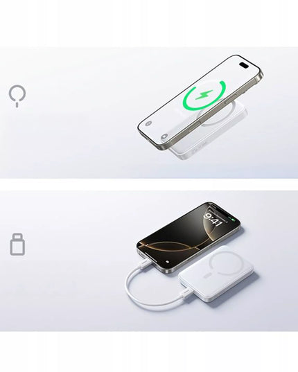 BASEUS išorinė baterija 10000 mAh 22,5W indukcinė magnetinė MagSafe greito įkrovimo