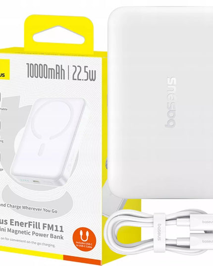 BASEUS išorinė baterija 10000 mAh 22,5W indukcinė magnetinė MagSafe greito įkrovimo