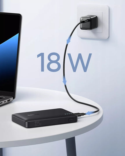 BASEUS išorinė baterija 10000 mAh 22,5W greitas įkrovimas USB-C USB-A kompaktiška