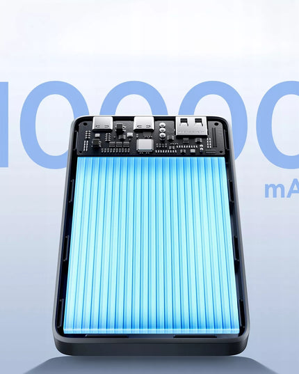 BASEUS išorinė baterija 10000 mAh 22,5W greitas įkrovimas USB-C USB-A kompaktiška