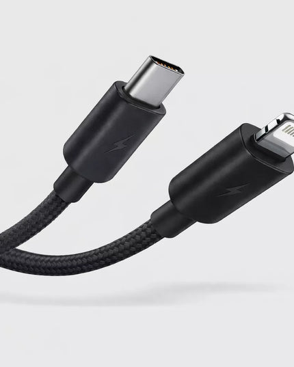 BASEUS išorinė baterija 10000 mAh 22.5W su USB-C ir Lightning laidais Apple Android