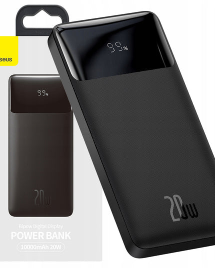 BASEUS Powerbank'as 10000mAh 20W PD 2x USB USB-C 3A QC 3.0 Greitas, Saugus