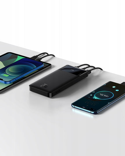 BASEUS Powerbank'as 10000mAh 20W PD 2x USB USB-C 3A QC 3.0 Greitas, Saugus