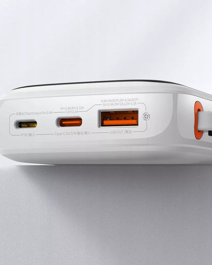 BASEUS išorinė baterija 10000mAh 20W USB/USB C/LIGHTNING