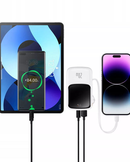 BASEUS išorinė baterija 10000mAh 20W USB/USB C/LIGHTNING