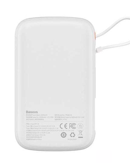 BASEUS išorinė baterija 10000mAh 20W USB/USB C/LIGHTNING