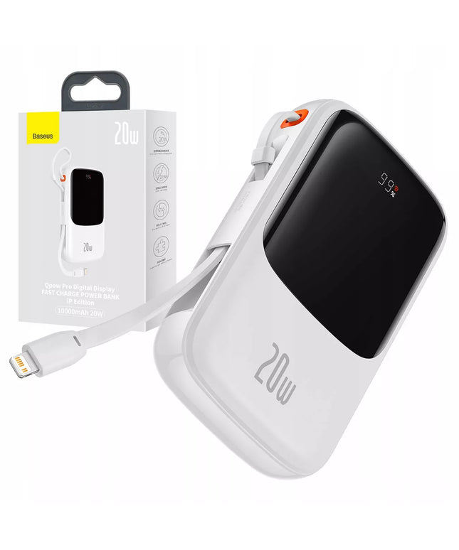BASEUS išorinė baterija 10000mAh 20W USB/USB C/LIGHTNING