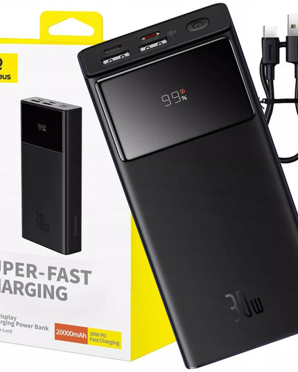 BASEUS POWER BANK 20000 mAh 30W SU GREITU ĮKROVIMU USB-A USB-C STAR LORD