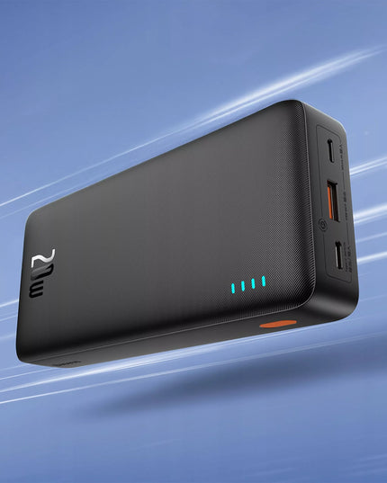 BASEUS išorinė baterija 20000mAh 20W su greitu įkrovimu USB-C USB-A ir laidu