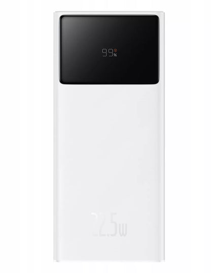 BASEUS išorinė baterija 30000 mAh USB-C PD 22.5W galinga, greita ir saugi su laidu