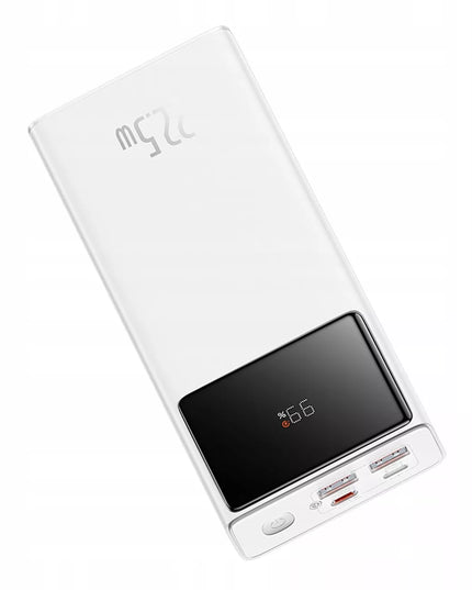 BASEUS išorinė baterija 30000 mAh USB-C PD 22.5W galinga, greita ir saugi su laidu