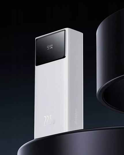 BASEUS išorinė baterija 30000 mAh USB-C PD 22.5W galinga, greita ir saugi su laidu