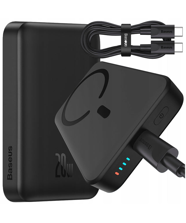 BASEUS Magnetinis indukcinis powerbankas MagSafe 10000mAh USB-C PD 20W