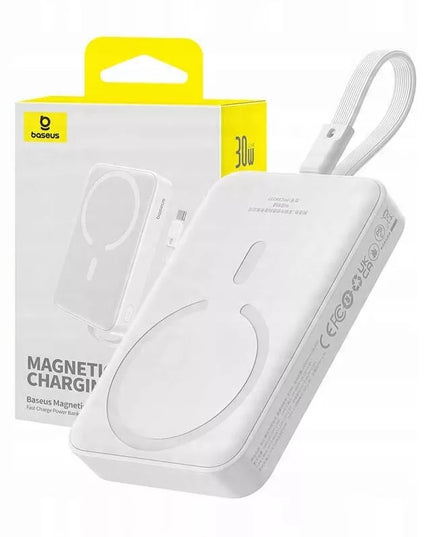 BASEUS magnetinis 10000mAh 30W išorinis akumuliatorius su USB C laidu