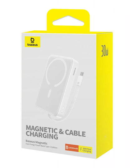 BASEUS magnetinis 10000mAh 30W išorinis akumuliatorius su USB C laidu