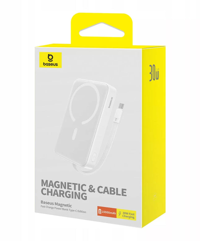 BASEUS magnetinis 10000mAh 30W išorinis akumuliatorius su USB C laidu