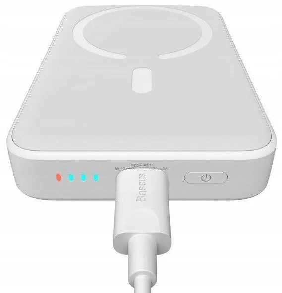BASEUS išorinė baterija su MagSafe 6000mAh 20W mini belaidžiu magnetiniu įkrovikliu Qi