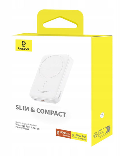 BASEUS POWER BANK SU MAGSAFE 6000mAh 20W MINI POWERBANK QI MAGNETINIS
