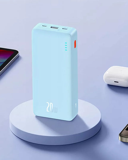 BASEUS išorinė baterija (power bank) su greitu įkrovimu 20000mAh 20W USB-C USB-A su laidu