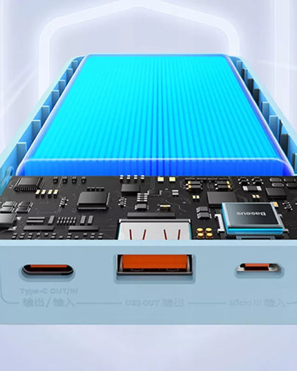 BASEUS išorinė baterija (power bank) su greitu įkrovimu 20000mAh 20W USB-C USB-A su laidu
