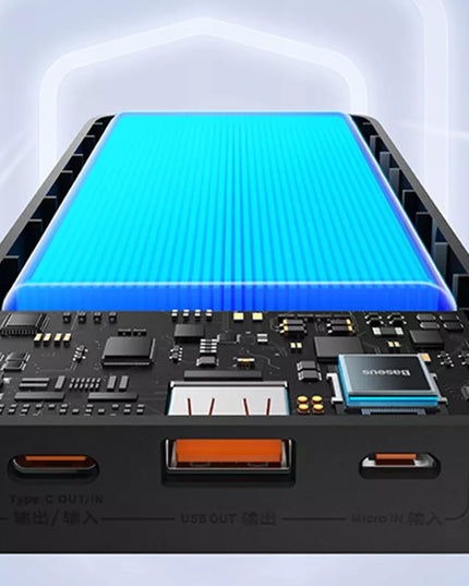 BASEUS išorinė baterija su greitu įkrovimu 20000mAh 20W USB-C USB-A su laidu