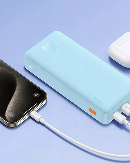 BASEUS išorinė baterija (power bank) su greitu įkrovimu 20000mAh 20W USB-C USB-A su laidu